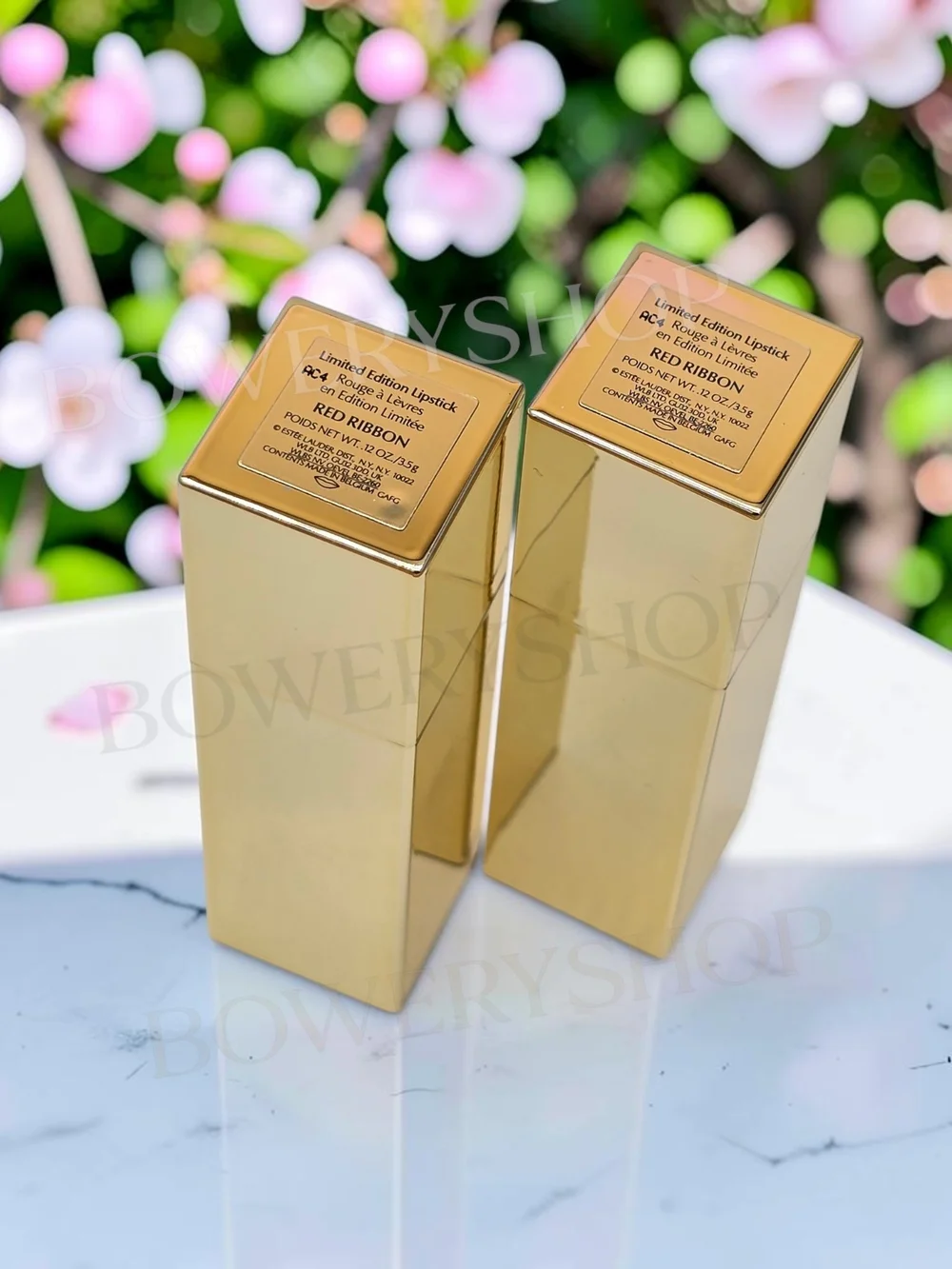 Set of 2 Estee Lauder Limited Edition Lipstick Red Ribbon 0.12oz/3.5 g Full Size